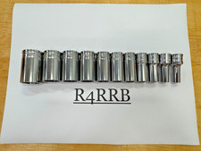Snap-on Tools Usa New 11pc 38 Drive Sae Semi Deep 6pt Fdx Socket Set 211yfssy Snap-on Tools Usa New 11pc 38 Drive Sae Semi Deep 6pt Fdx Socket Set 211yfssy