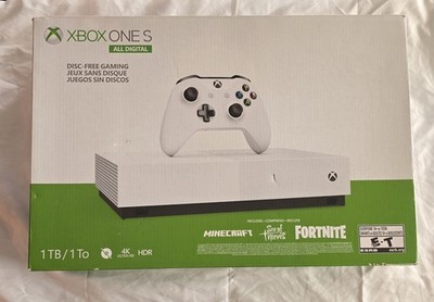 Microsoft Xbox One S All-Digital Edition 1TB Video Game Console - White