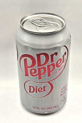 Factory Error Almost Empty Unopened Sealed Diet Dr. Pepper Soda Pop Can Gag Gift