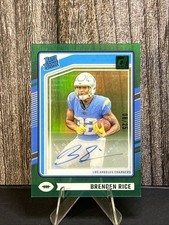 2024 Clearly Donruss #99 Brenden Rice Clearly Rated Rookie Autographs Green #/25