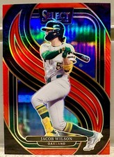 JERSEY # MATCH! 2025 Panini Select Jacob Wilson #164 Red 5/149! ATHLETICS!