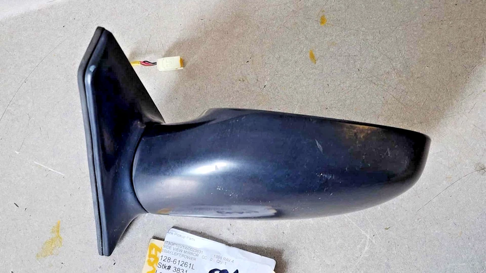 96-00 Toyota RAV4 4 DOOR OEM Power Left Driver Side View Mirror BLACK Foto 4 de 4