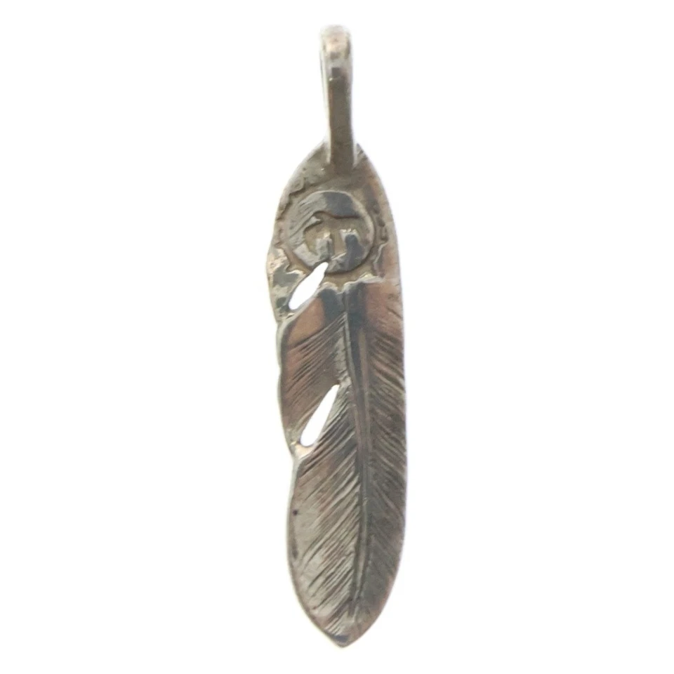 Goro's Gorose SV Feather Small Left Facing Pendant Top Silver Used 09d0e6b00b1aa - Image 2 of 4