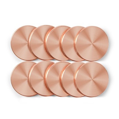 Lot of 10 Copper Round Disc Blanks, 11/4'' Dia. x 1/8'' Thick .125 Copper Metal...