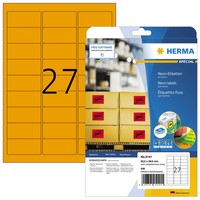Herma Universal-Etiketten Special, 63,5 X 29,6 Mm, Orange 1 Bis 40 Stk Spare 48%