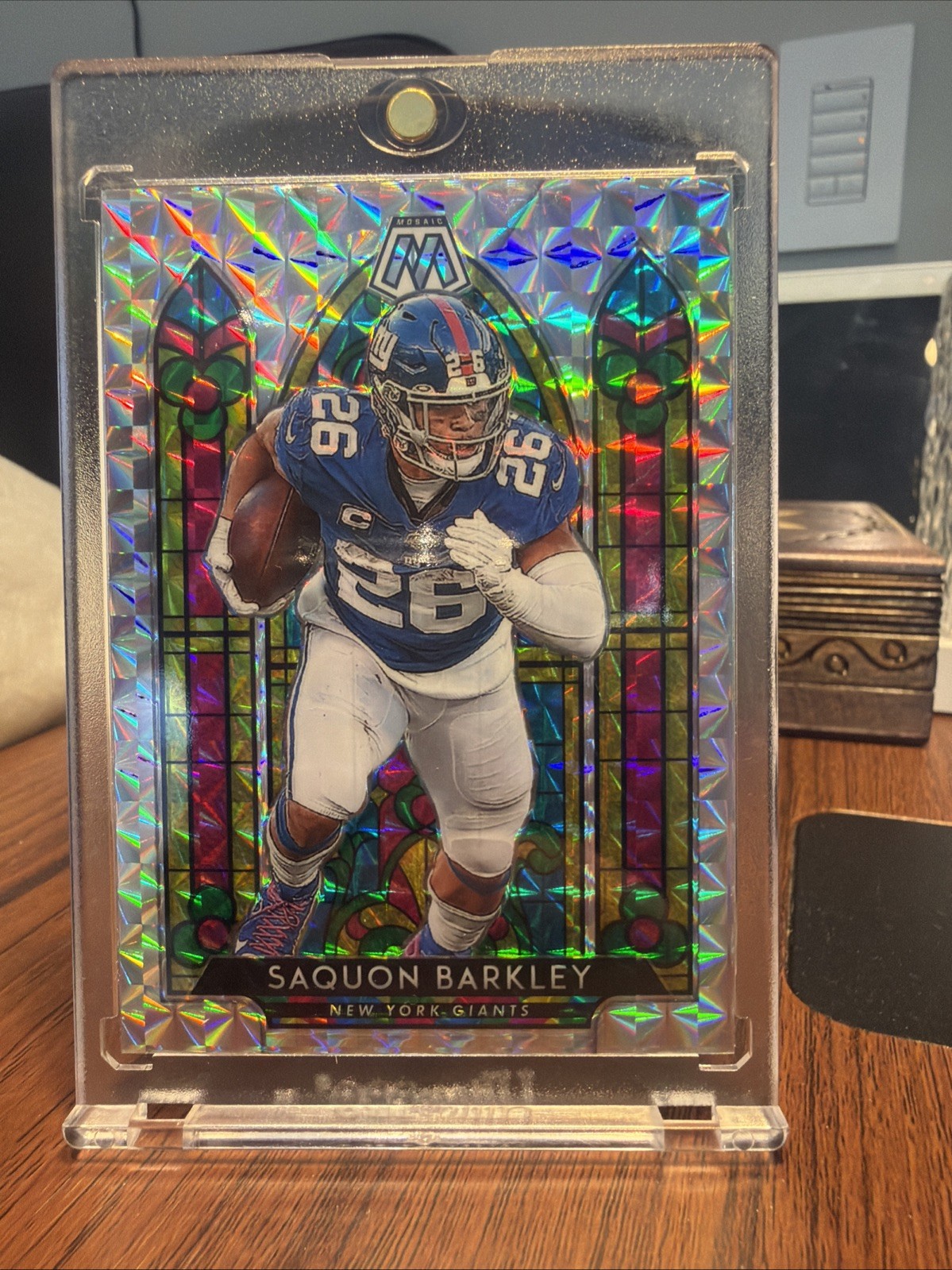 2020 Panini Mosaic - Stained Glass Saquon Barkley #SG7