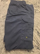 First Tactical V2 EMS Cargo Pants Mens 34x32 Navy Blue 10 Pocket Rip Stop  I93