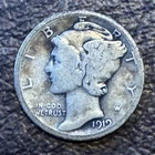 1919 S Mercury Dime Silver Circulated Business Strike Uncertified