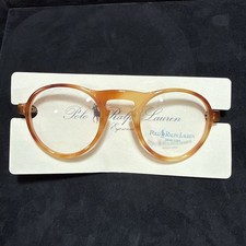 New NOS Vintage Polo 66 Ralph Lauren Eyeglasses Keyhole Round Frame Glasses 48