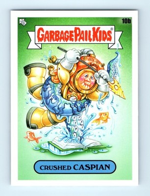 Garbage Pail Kids Crushed Caspian 1985 OS1 Topps 10b