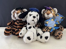 Graduation Class Act Russ Plush Animals - Velour With Beans