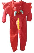 Red Yellow Dragon Halloween Costume kids plush Jumpsuit