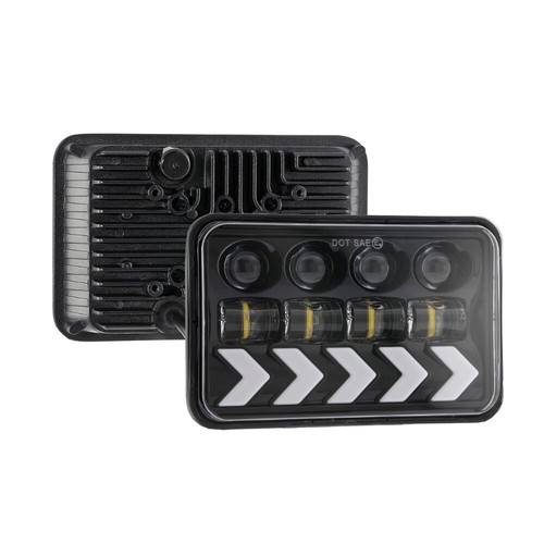 Pair 4x6" LED Headlights High/Low Dynamic Turn Signal for Chevrolet K10 K20 K30 - Picture 12 of 12
