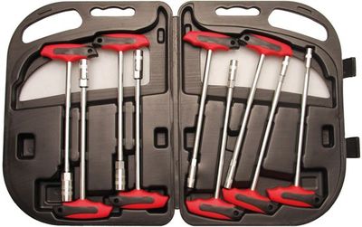 Kraftmann BGS T-Griff Steckschlüssel Satz 6 - 14mm, 9-tlg. 