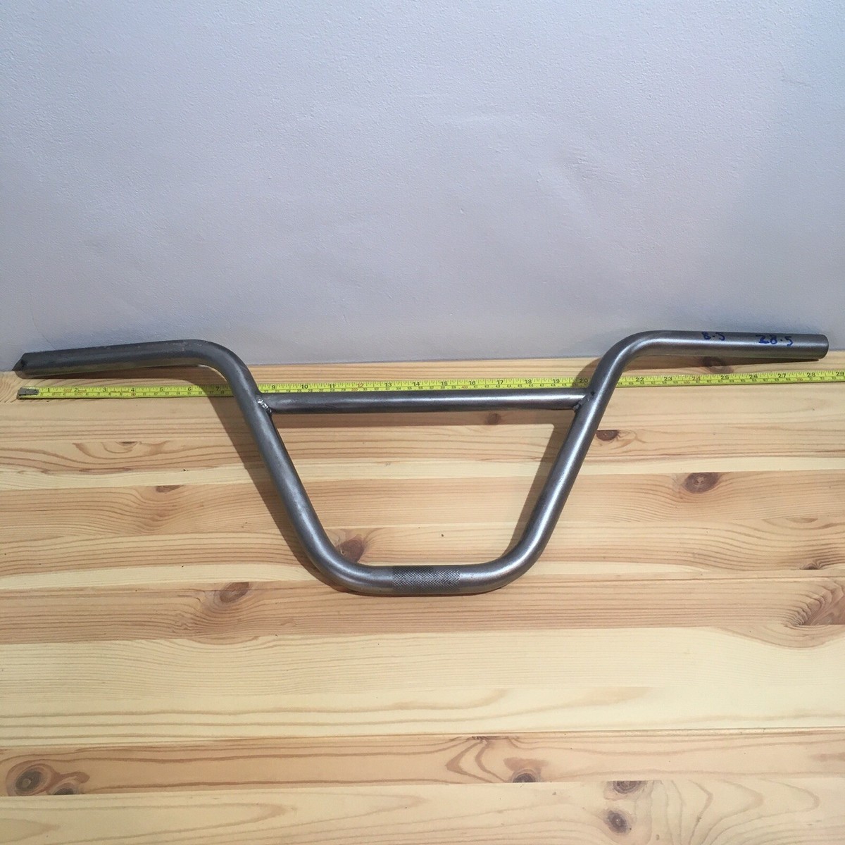 Custom Raw BMX Bars Unknown Brand Wide Rise Bike Handlebars