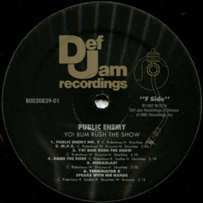 Public Enemy - Yo! Bum Rush The Show - Def Jam Recordings