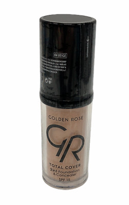Golden Rose Total Cover 2in1 Foundation & Concealer SPF15 (30mL/1.01Oz)YOU PICK 