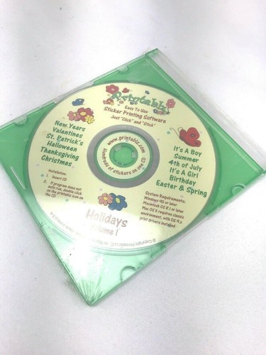 Printablz sticker printing software CD 