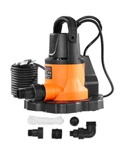 Automatic Pool Cover Pump Submersible Swimming 0.66 HP 3200 GPH 25 ft Cord