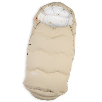 Voksi Explorer Footmuff, Sea Shell, Natural Certified Material, Designed in Norw
