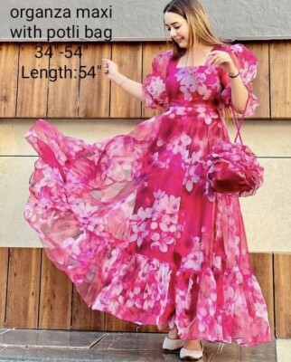 Blush Pink Gown Bridesmaid Dress Floral Dress | eBay