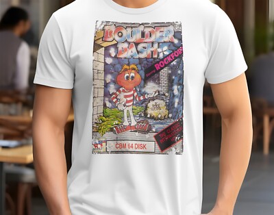 Boulder Dash - 8 bit C64 Game Art T-Shirt 8 Colors Sizes S-5XL