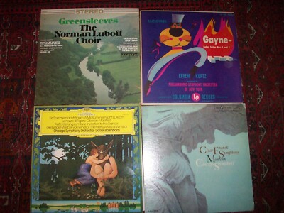 4pc Classical Album Lot Cesar Franck Khatchaturian Barenboim Chicago Symphony +