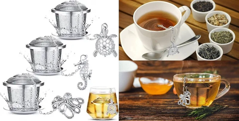 Loose Leaf Tea Infuser Strainer Set 3 Pack