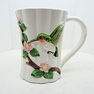 Vintage Hummingbird Otagiri Porcelain Mug Japan Lovely Elegant