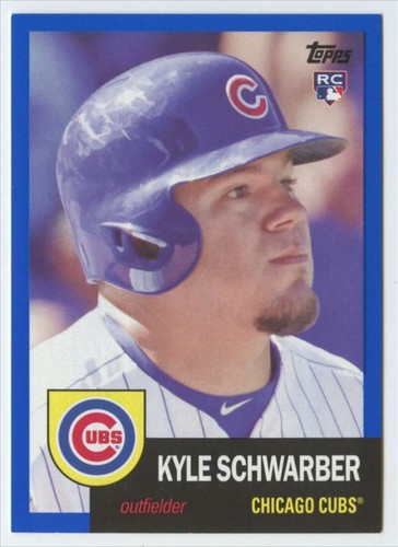 2016 Archives Blue Border #25 Kyle Schwarber /199 Cubs 1953 Design