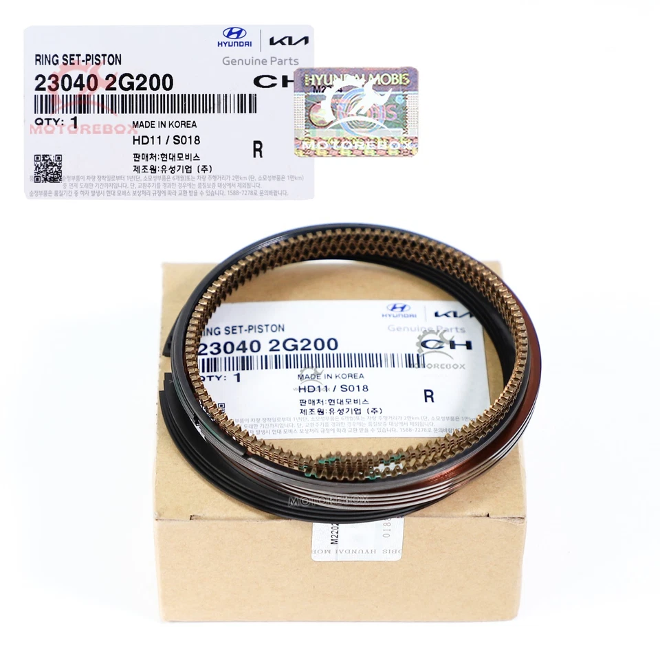 ⭐GENUINE Engine Piston Rings STD for 2006-13 Hyundai Santa Fe Sonata Tucson 2.4L - Изображение 3 из 4