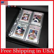 Graded Card Slab Binder Pages For Storage 10 Pages Hold 40 PSA, BGS, CGC Cards