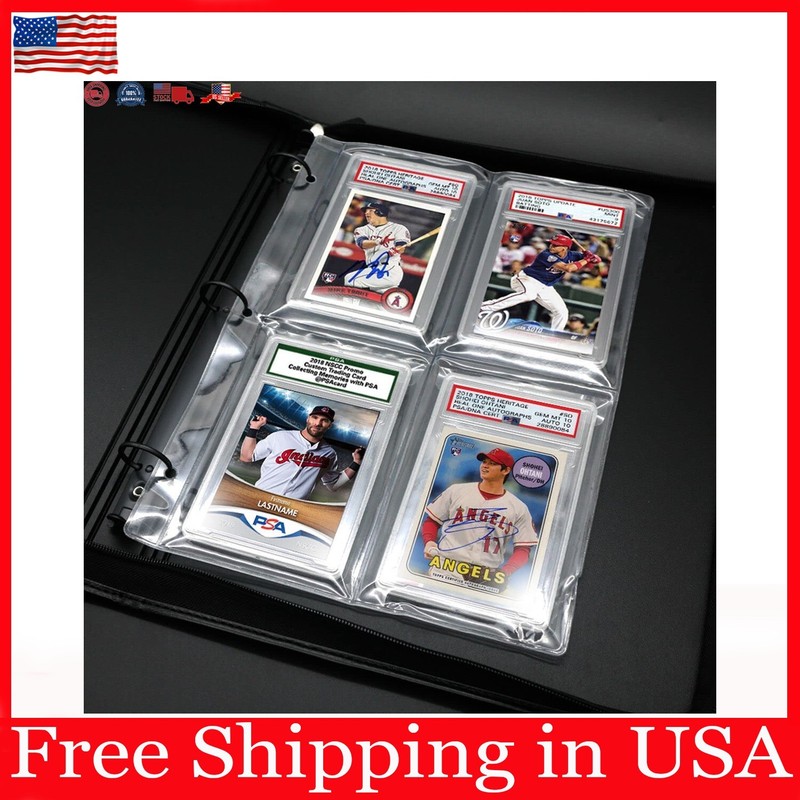 Graded card binder for PSA and BGS slabs