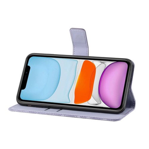 Totem Leather Wallet Phone Case For iPhone 16 15 14 13 12 11 Pro Max XR 7 8 SE - 第 3/19 張圖片