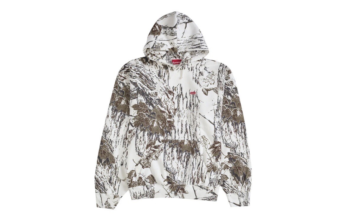 Supreme Small Box Logo Hooded Sweatshirt Size Small Snow Camo In