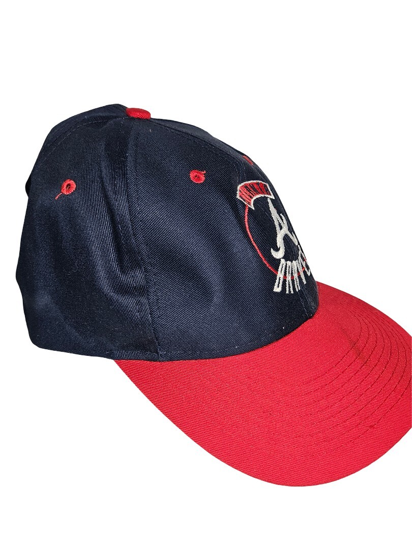 vintage 90s logo 7 atlanta braves snapback hat | eBay