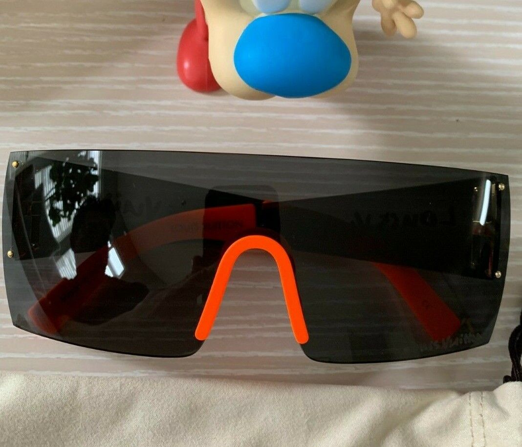 Louis+Vuitton+Attraction+Mask+Sunglasses+Black%2Fsilver+Z0412U for