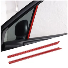 Carbon Fiber Front Door Inner Glass vertical strip For 2013-2018 Subaru Forester