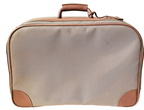 BOTTEGA VENETA MARCO POLO VINTAGE TRAVEL LUGGAGE SUITCASE LEATHER 21"X15" X6.5"