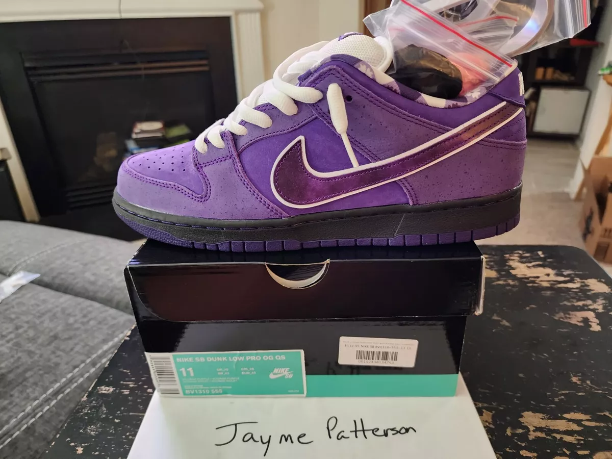 Nike sb dunk low pro og qs shop purple lobster