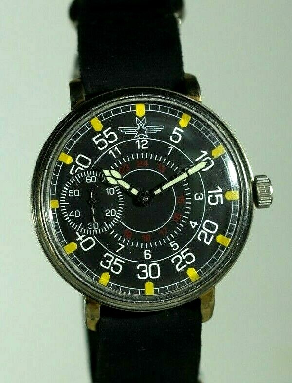 Wrist Watch LACO 45 mm Vintage Soviet USSR Mechanical Limited Edition  Marriage