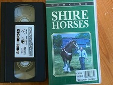 working shire horses  VHS PAL Video