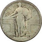 1917-D Type 1 Standing Liberty Quarter 25C, VG/F Condition