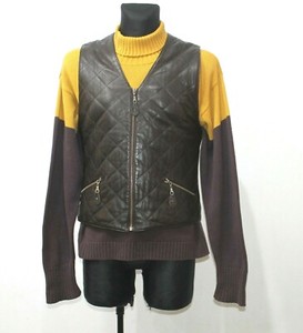 80s leather vest