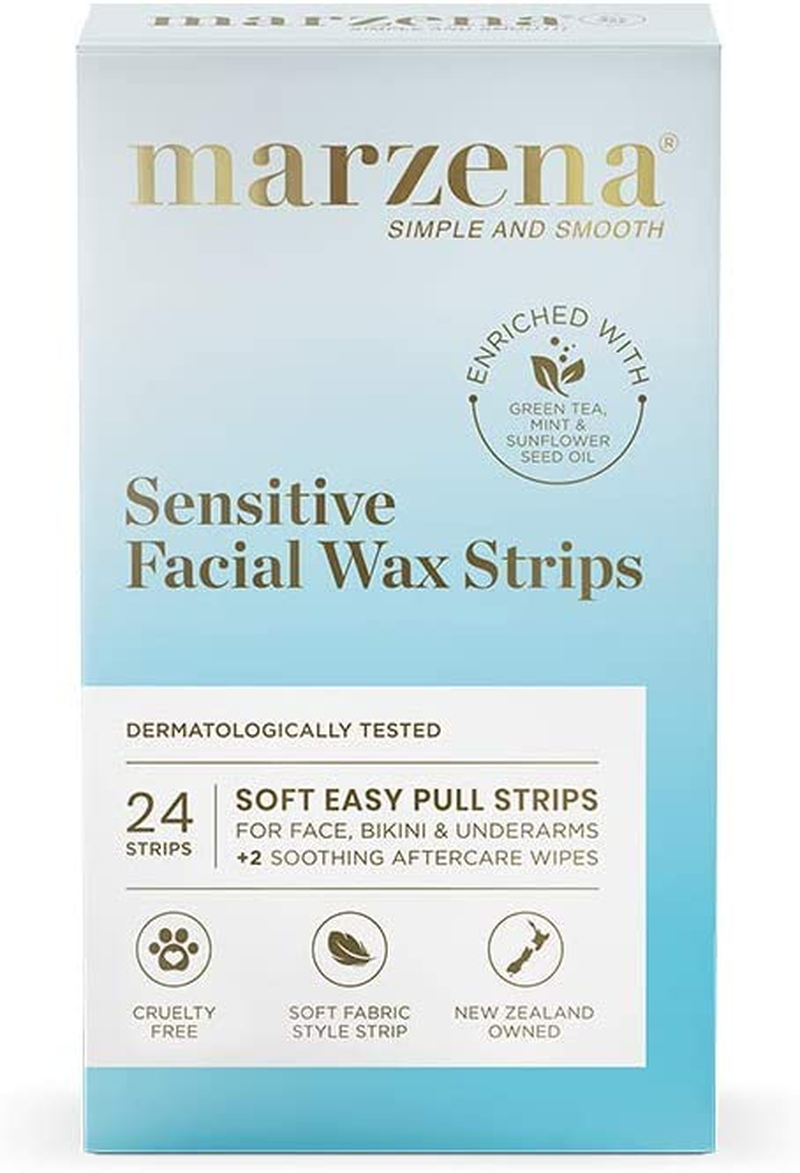 Marzena Sensitive Facial Wax Strips, 24 Pack 313052881856 eBay
