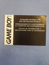GameBoy Health and Safety Precautions DMG-USA-7 Nintendo Game Boy Insert Only