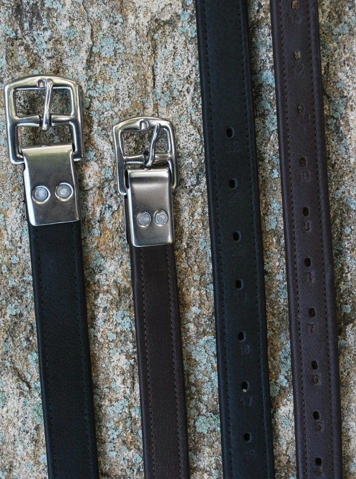 KL Select Black Oak Calf Lined Riveted Stirrup Leathers