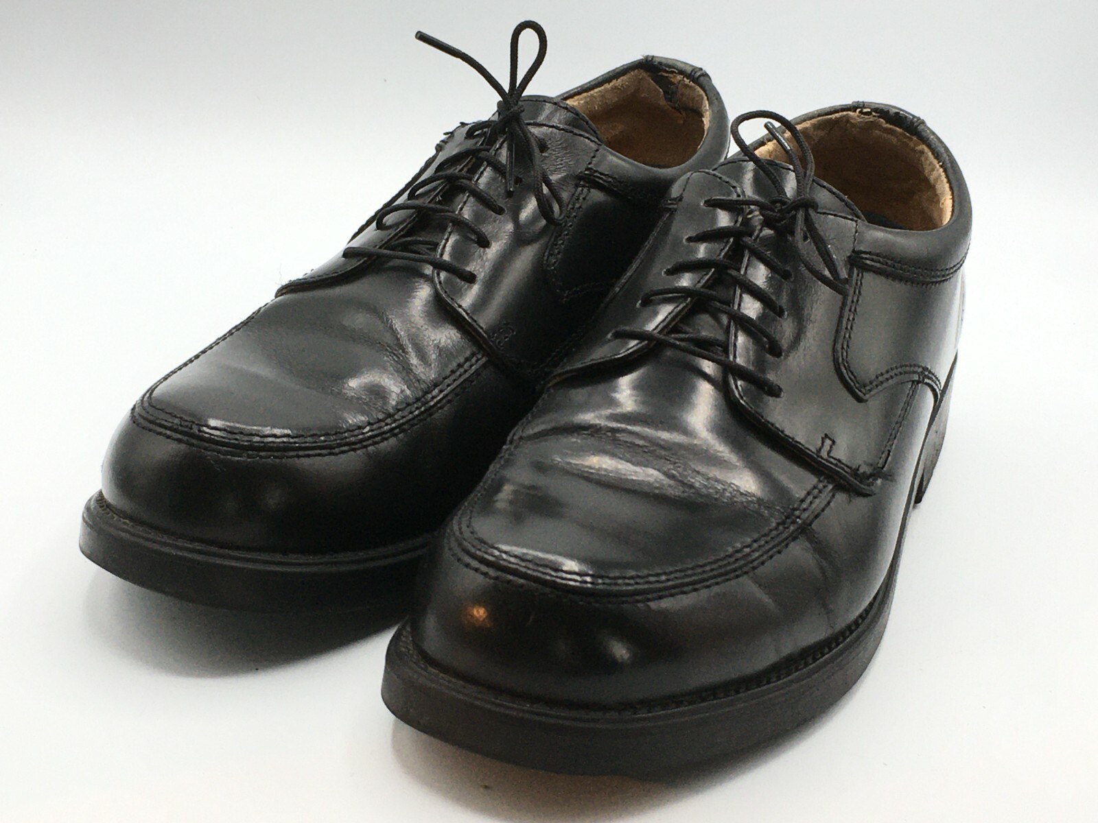 SAOLA Scarpe eleganti Oxford stringate in pelle nera Stafford taglia 10 M Medium