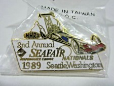 NHRA 1989 2nd Annual SeaFair Nationals Seattle Washington Drag Racing Event Pin