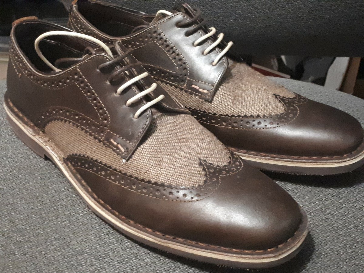 NEW STEVE MADDEN Marcor 2 Tone Wingtip Oxford Brown sz 8, 10  display picture 2